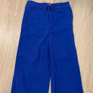 Emmet Blue high waisted cropped pants